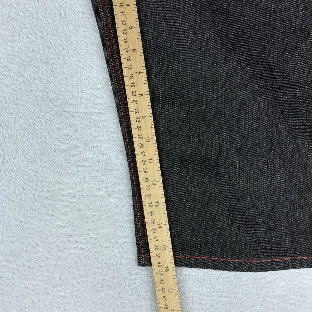 Hova Jeans Men's Black Bermuda Jean Shorts Size 42 Vintage Y2K Grunge‎